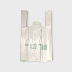 Sacs à bretelles réutilisables blanc 26+12x45 cm par 500