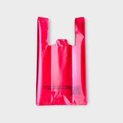Sacs à bretelles réutilisables rouge 26+12x45 cm