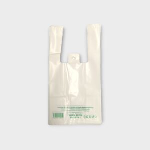 REUB1835 Sacs à bretelles réutilisables blancs 18+10x35 cm