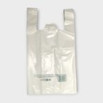 Sacs à bretelles réutilisables blancs 30+15x54 cm