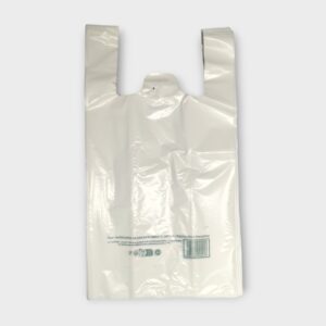 REUB3054 Sacs à bretelles réutilisables blancs 30+15x54 cm