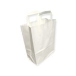 Sacs en papier kraft blanc 22+10x28 cm