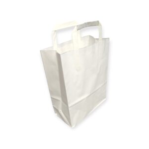 Sacs en papier kraft blanc 22+10x28 cm