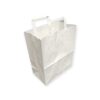 Sacs en kraft blanc à poignées plates 26x14x30 cm