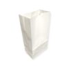 Sac papier blanc à fond plat 18+11x34 cm