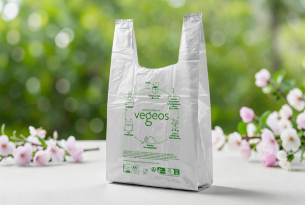 Sac biodégradable en scène
